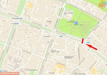 Scrolller, Scroll A in Dnipro (Dnipropetrovsk), 4х3  av.Lesi Ukrainki (av.Puskina) - st.Andria Fabra, bul'var Kucerevs'kogo, roller 4h3 - 174092 scheme