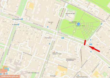 Scrolller, Scroll + in Dnipro (Dnipropetrovsk), 4х3  av.Lesi Ukrainki (av.Puskina) - st.Andria Fabra, bul'var Kucerevs'kogo, roller 4h3 - 174098 scheme