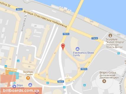 Prismatron, Prism A in Dnipro (Dnipropetrovsk) Siceslavs'ka Naberezna st. (Kolis. Naberezna Lenina st.), 31 - Central'nij mist - 154134 scheme