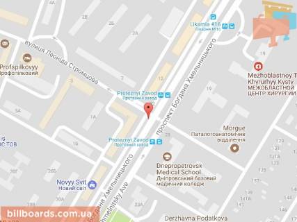 Prismatron, Prism A in Dnipro (Dnipropetrovsk), 6х3  prosp. B. Hmel'nic'kogo (Ger. Stalingrada) perehresta z st. L. Stromcova (Vakulencuka), bila svitloforu - 168720 scheme