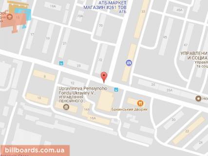 Billboard B in Dnipro (Dnipropetrovsk), 6х3  st. B. Hmel'nic'kogo, 12, na perehresti z prosp. P. Kalnisevs'kogo (Kosiora), bila svitloforu scheme