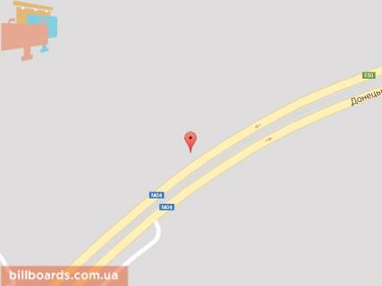 Billboard B in Dnipro (Dnipropetrovsk), 6х3  st. Donec'ke sose (zaizd na Kajdac'kij mist, po pravij storoni) scheme