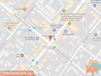 Backlight A in Dnipro (Dnipropetrovsk), 3.14х2.32  prosp. Gagarina, 8A, bila TC NAGORKA, bila svitlofora scheme