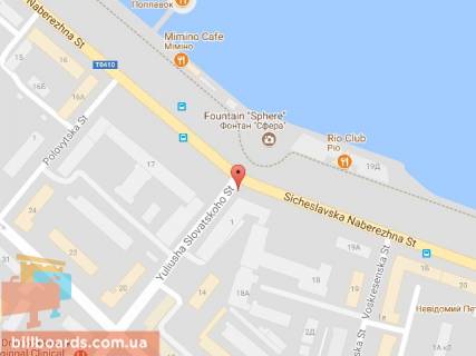 Scrolller, Scroll A in Dnipro (Dnipropetrovsk) Siceslavs'ka Naberezna st. (kolis. Naberezna Lenina st.) - Slovac'kogo st., 1 - 153885 scheme