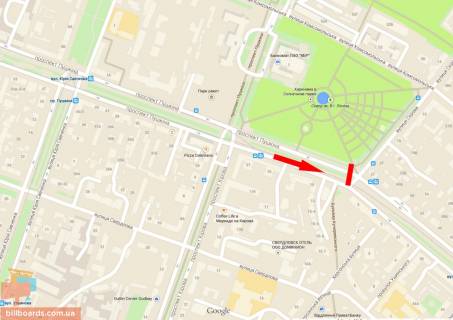 Scrolller, Scroll A in Dnipro (Dnipropetrovsk), 4х3  av.Puskina - st.Andria Fabra, skver Geroiv, roller 4h3 - 174101 scheme