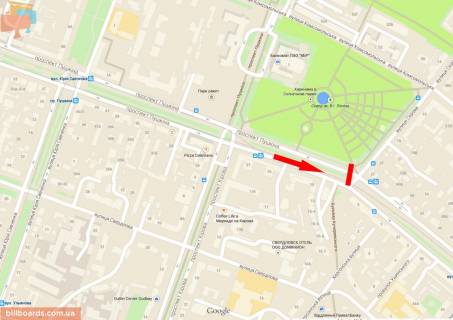 Scrolller, Scroll A in Dnipro (Dnipropetrovsk), 4х3  av.Puskina - st.Andria Fabra, skver Geroiv, roller 4h3 - 174104 scheme