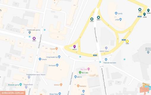 Backlight B in Dnipro (Dnipropetrovsk) Volodimira Velikogo st. (kolis. Plehanova st.), 2b scheme