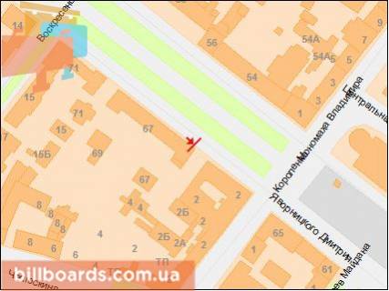 Citylight A in Dnipro (Dnipropetrovsk) Avornic'kogo av. (kolis. Marksa av.), 67d scheme