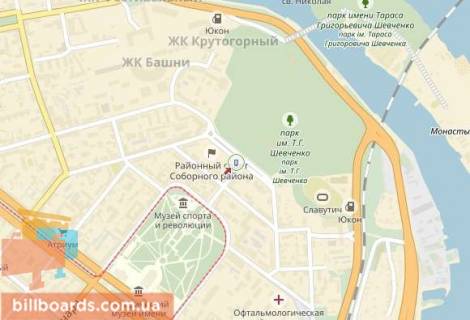 Citylight A in Dnipro (Dnipropetrovsk) Avornickogo st., 5 - Sevcenko pl. scheme