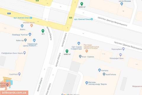 Scrolller, Scroll A in Dnipro (Dnipropetrovsk), 3.14х2.32  prosp. Dmitra Avornic'kogo - st. Smidta, ruh u bik nabereznoi, bila svitlofora - 169305 scheme