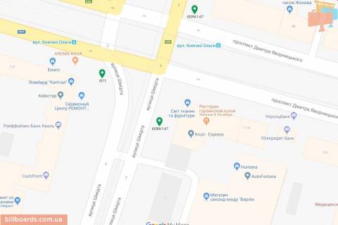 Scrolller, Scroll A in Dnipro (Dnipropetrovsk), 3.14х2.32  prosp. Dmitra Avornic'kogo - st. Smidta, ruh u bik nabereznoi, bila svitlofora - 169306 scheme