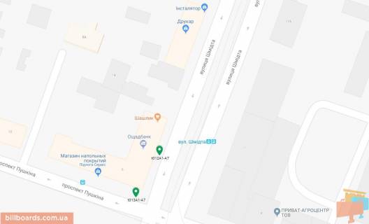 Scrolller, Scroll A in Dnipro (Dnipropetrovsk), 3.14х2.32  st. Smidta - prosp. Puskina, bila svitloforu - 169335 scheme