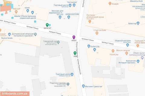 Scrolller, Scroll B in Dnipro (Dnipropetrovsk), 3.14х2.32  st. Harkivs'ka - st. Glinki, bila Apelacijnogo sudu, bila svitloforu - 229789 scheme