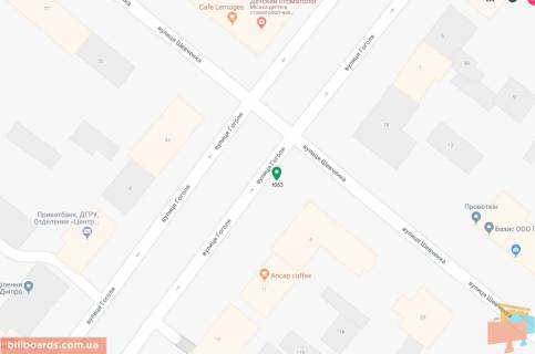 Scrolller, Scroll A in Dnipro (Dnipropetrovsk), 3.14х2.32  st. Gogola - st. Sevcenka, bila svitlofora - 169417 scheme