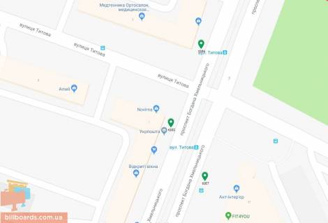 Scrolller, Scroll A in Dnipro (Dnipropetrovsk), 3.14х2.32  prosp. Bogdana Hmel'nic'kogo - st. Titova, bud. No1, bila svitloforu - 169464 scheme