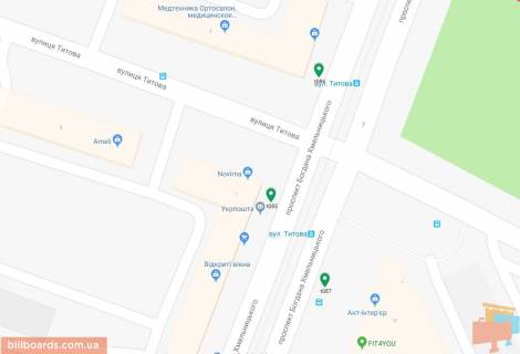 Scrolller, Scroll A in Dnipro (Dnipropetrovsk), 3.14х2.32  prosp. Bogdana Hmel'nic'kogo - st. Titova, bud. No2, bila svitloforu - 169472 scheme