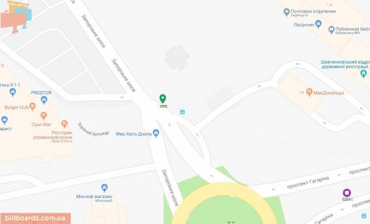 Scrolller, Scroll A in Dnipro (Dnipropetrovsk), 3.14х2.32  prosp. Gagarina, navproti TRC DAFI, bila restoranu MAKDONAL'̱DS, bila svitlofora - 169478 scheme