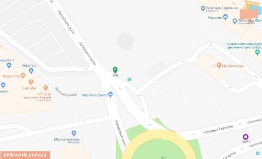 Scrolller, Scroll A in Dnipro (Dnipropetrovsk), 3.14х2.32  prosp. Gagarina, navproti TRC DAFI, bila restoranu MAKDONAL'̱DS, bila svitlofora - 169483 scheme