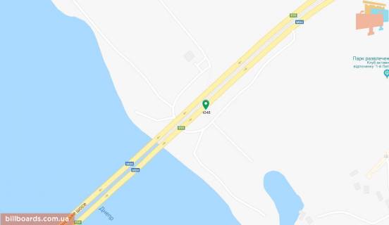 Billboard B in Dnipro (Dnipropetrovsk), 6х3  Kajdac'kij mist, z'izd u napramku z/m Lomovij (Frunzens'kij) scheme