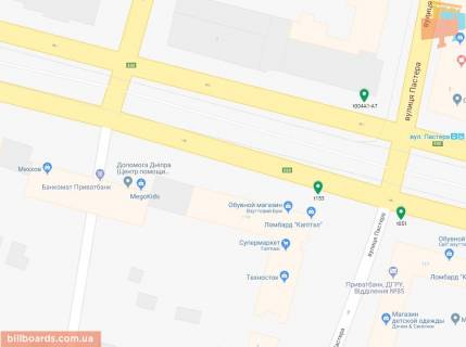 Scrolller, Scroll A in Dnipro (Dnipropetrovsk), 3.14х2.32  prosp. Dmitra Avornic'kogo, 119, bokovij vhid na Central'nij rinok "Ozerka", na svitlofori - 169614 scheme