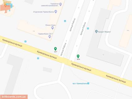 Backlight B in Dnipro (Dnipropetrovsk), 3.14х2.32  st. Roboca v rajoni bud. 99, napramok do SK METEOR, na svitlofori scheme