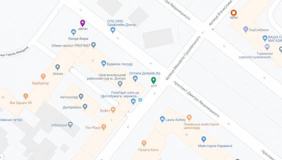 Scrolller, Scroll A in Dnipro (Dnipropetrovsk), 3.14х2.32  prosp. Dmitra Avornic'kogo - st. Mihajla Grusevs'kogo, na svitlofori, ruh z centru vgoru v napramku prosp. B.Hmel'nic'kogo - 181505 scheme