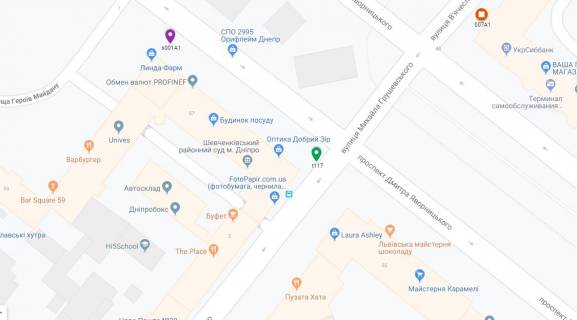 Scrolller, Scroll A in Dnipro (Dnipropetrovsk), 3.14х2.32  prosp. Dmitra Avornic'kogo - st. Mihajla Grusevs'kogo, na svitlofori, ruh z centru vgoru v napramku prosp. B.Hmel'nic'kogo - 181508 scheme