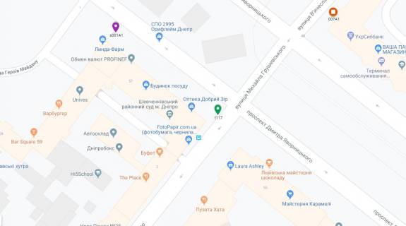 Scrolller, Scroll A in Dnipro (Dnipropetrovsk), 3.14х2.32  prosp. Dmitra Avornic'kogo - st. Mihajla Grusevs'kogo, na svitlofori, ruh z centru vgoru v napramku prosp. B.Hmel'nic'kogo - 181509 scheme