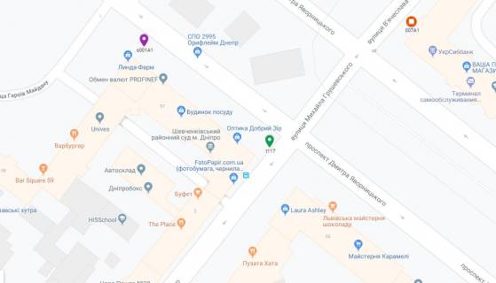 Scrolller, Scroll A in Dnipro (Dnipropetrovsk), 3.14х2.32  prosp. Dmitra Avornic'kogo - st. Mihajla Grusevs'kogo, na svitlofori, ruh z centru vgoru v napramku prosp. B.Hmel'nic'kogo - 181510 scheme