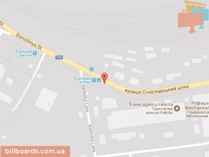 Billboard A in Kam'yanske (Dniprodzerzhinsk), 6х3  st. Siceslavs'kij slah navproti AGZS "VostokGaz", napramok do viizdu z mista scheme