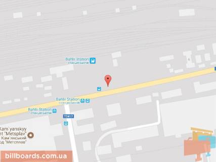 Billboard A in Kam'yanske (Dniprodzerzhinsk), 6х3  st. Siceslavs'kij slah (rajon stancii "Baglij), napramok do centru scheme
