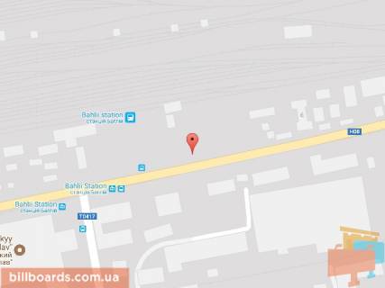 Billboard A in Kam'yanske (Dniprodzerzhinsk), 6х3  st. Siceslavs'kij slah, rajon stancii "Baglij" scheme