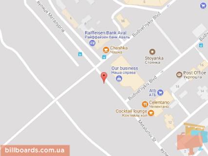 Billboard B in Kam'yanske (Dniprodzerzhinsk), 6х3  prosp. Metalurgiv (navproti "Nase Dilo") scheme