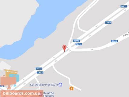 Billboard B in Kam'yanske (Dniprodzerzhinsk), 6х3  Elizavetivs'ke sose (r-n v'izdu na mostovij perehid cerez r. Dnipro) scheme