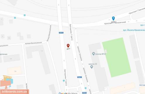 Billboard A in Kam'yanske (Dniprodzerzhinsk), 6х3  mostovij perehid cerez r. Dnipro (na rozdilovij smuzi)(10), na pravij bereg scheme