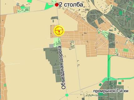 Billboard + in Odessa, 3x6  Об'їзна дорога, с. Авангард scheme