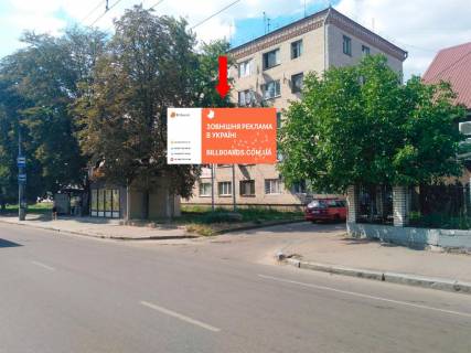 Billboard A in Zhytomyr, 3x6  Grusevs'kogo st. (kol. Kotovs'kogo st.), 35 / Knaziv Ostroz'kih st., v centr Photo 1