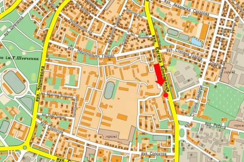 Billboard A in Ivano-Frankivsk Konoval'ca st., bila Oblasnoi ditacoi likarni scheme