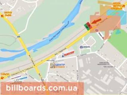 Billboard A in Ivano-Frankivsk, 3х6  Nadricna, 4a (avtosaloni) scheme