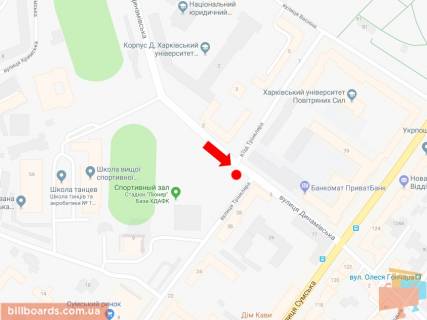 Scrolller, Scroll A in Kharkiv Dinamivs'ka st. - st. Trinklera, v storonu st. Sums'koi - 155140 scheme