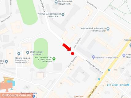 Scrolller, Scroll A in Kharkiv Dinamivs'ka st. - st. Trinklera, v storonu st. Sums'koi - 155145 scheme