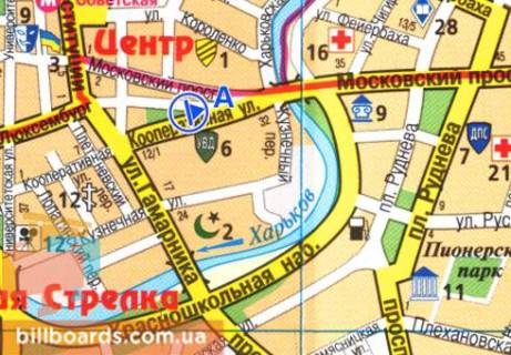 Scrolller, Scroll A in Kharkiv, 2.3x3.14  Kooperativna st. - Virmens'kij prov. - 480213 scheme