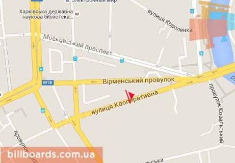 Scrolller, Scroll  in Kharkiv Kooperativnaa st., 20, naprotiv, v storonu Universitetskaa st. - 81029 scheme