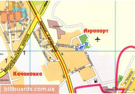 Scrolller, Scroll  in Kharkiv Aeroflotskaa st., 16 / Romaskina st., gostinica "Aeroport" - 81034 scheme