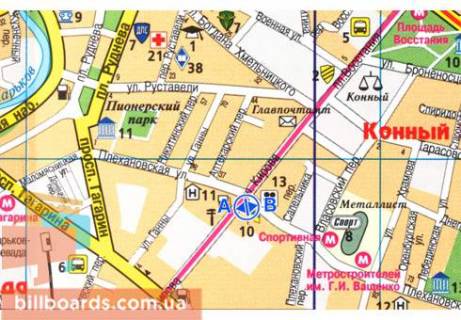 Scrolller, Scroll  in Kharkiv Plehanovskaa st., 40 / Molocnaa st. (byvs. Kirova st.) - 81055 scheme