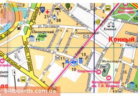 Scrolller, Scroll  in Kharkiv Plehanovskaa st., 40 / Molocnaa st. (byvs. Kirova st.) - 81056 scheme