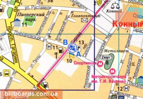 Scrolller, Scroll  in Kharkiv Plehanovskaa st., 41/43 / Molocnaa st. (byvs. Kirova st.) - 81057 scheme