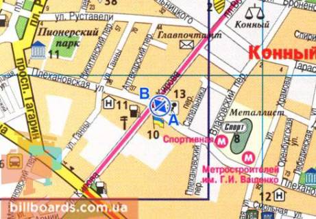 Scrolller, Scroll  in Kharkiv Plehanovskaa st., 41/43 / Molocnaa st. (byvs. Kirova st.) - 81058 scheme