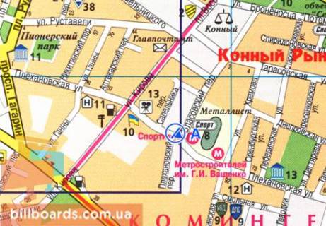 Scrolller, Scroll  in Kharkiv Plehanovskaa st. / Vlasovskij per., stadion "Metallist", v centr - 81075 scheme