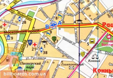 Scrolller, Scroll B in Kharkiv, 2.3x3.14  Geroiv Harkova prosp. (Moskovs'kij prosp.) - Primirivs'ka st. - 480220 scheme